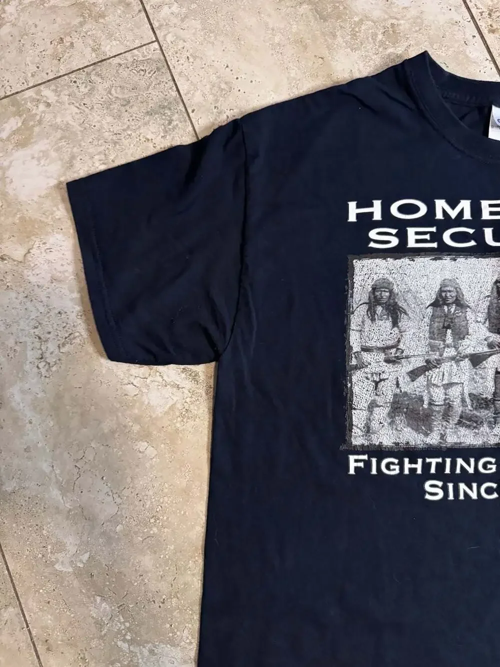 Homeland Security Fighting Terrorism Since 1492 Native American Graphic T-Shirt